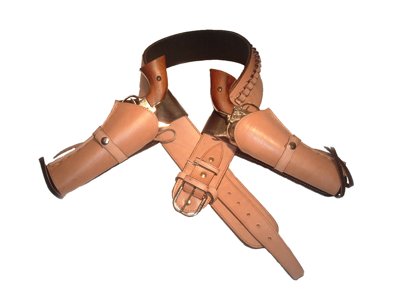 (image for) Western High Rider Cartridge Gun Belt with Double Holsters